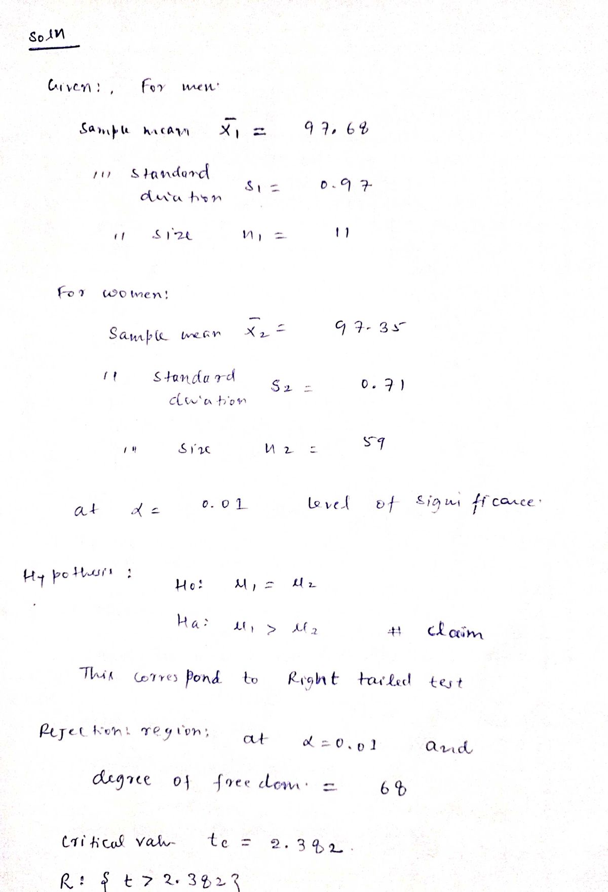 Statistics homework question answer, step 1, image 1